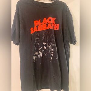 Hot Topic Black Sabbath Tee - Black and Red